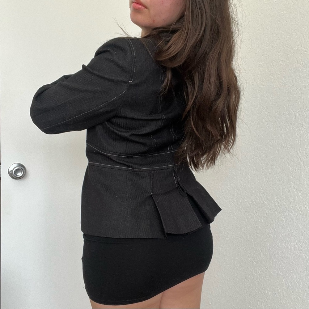 LOFT Black Fitted Blazer Jacket - image 8